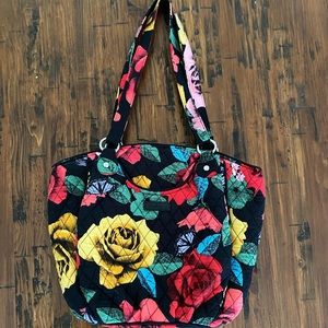 Vera Bradley Glenna Havana Rose Shoulder Bag